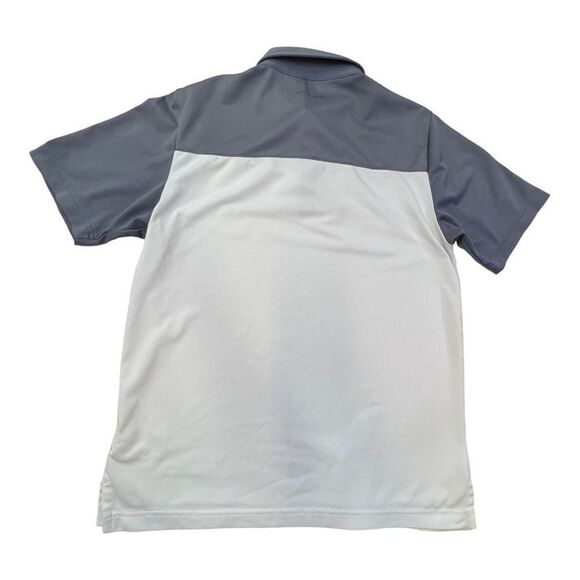 Travis Mathew Men's Striped Short Sleeve Golf Polo Shirt Gray White Size Small - Picture 6 of 16